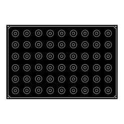 PAVOFLEX Moule Silicone Mini-Cylindre Ø 3,5 cm x H 3,5 cm (x54)* Moule Silicone