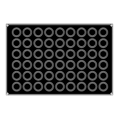 PAVOFLEX Moule Silicone Mini-Muffin Ø 5 cm x H 2,8 cm (x54)* Moule Silicone|Moules À Gâteaux