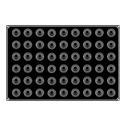 PAVOFLEX Moule Silicone Mini-Spirale Babel Ø 4 cm x H 3 cm (x54)* Moule Silicone