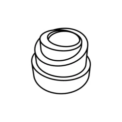 PAVOFLEX Moule Silicone Mini-Spirale Babel Ø 4 cm x H 3 cm (x54)* Moule Silicone