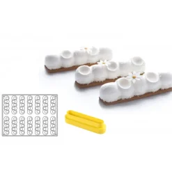 PAVOFLEX Moule Silicone Pelota 13 x 3,2 cm x H 2,8 cm (x14)* Moule Silicone|Moules À Gâteaux