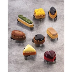 PAVOFLEX Moule Silicone Pyramide 6,6 x 6 cm x H 2,8 cm (x8)* Moule Silicone