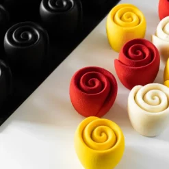 PAVOFLEX Moule Silicone Rose Volupté Ø 6 x H 5,5 cm (x20)* Moule Silicone