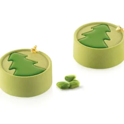 SILIKOMART Moule Silicone Sapin Mini Hiver Ø 7 x H 3 cm (x6)* Moule Silicone|Moules À Gâteaux