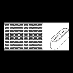 PAVONI Moule Silicone Savarin Mignon Pavoflex 60 x 40 cm (x72)* Moule Silicone