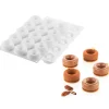 SILIKOMART Moule Silicone Savarin Oblio Ø 5 cm x H 2,1 cm (x15) Professional* Moule Silicone|Moules À Gâteaux