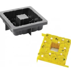PAVONI Moule Silicone Tarte Square 15 x H 5,5 cm* Moule Silicone|Moules À Gâteaux