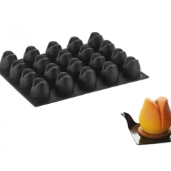 PAVOFLEX Moule Silicone Tulipe Ø 5,5 cm x H 5,6 cm (x20)* Moule Silicone|Moules À Gâteaux