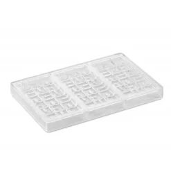 PAVONI Moule Tablette Chocolat Ola 15,5 x 7,7 cm x H 1 cm (x3)* Moules À Chocolat