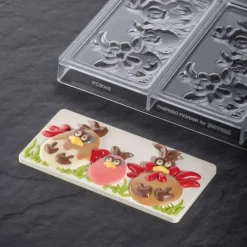 PAVONI Moule Tablette Chocolat Pâques 15,4 x 7,2 cm (x3)* Moules À Chocolat