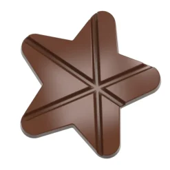 CHOCOLATE WORLD Moule Tablette Chocolat Étoile 11,8 cm (x2)* Moules À Chocolat