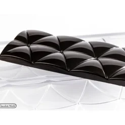 CHOCOLATE WORLD Moule Tablette Chocolat Triangles Convexes 12,4 x 5,5 cm (x4)* Moules À Chocolat