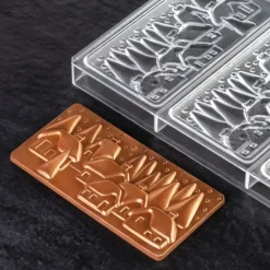 PAVONI Moule Tablette Chocolat Village De Noël 15,4 x 7,7* Moules À Chocolat