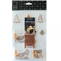 PATISDECOR Moule Transfert Embout de Bûche Noël Patisdécor* Moules À Chocolat