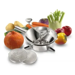 La Bonne Graine Moulin à légumes 24 cm Inox 3 grilles* Presse Purée Et Moulin Légumes