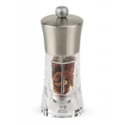 PEUGEOT Moulin à Piment Ouessant 14 cm Transparent-Inox* Moulin