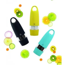 PEUGEOT Moulin à Sel Electrique Zest 18 cm Noir Soft Touch* Moulin