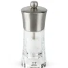 PEUGEOT Moulin à Sel Ouessant 14 cm Transparent-Inox* Moulin