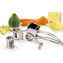 La Bonne Graine Moulin Râpe à fromage inox 3 tambours* Râpes À Fromage