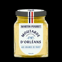 MARTIN POURET Moutarde d'Orléans aux Graines de Pavot 95g* Moutarde