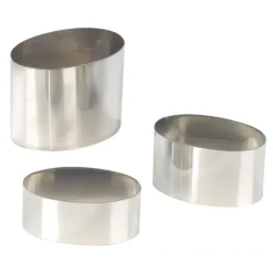 MALLARD FERRIERE Nonnette Ovale Inox 7 cm H4 cm* Cercle À Patisserie