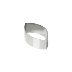 MALLARD FERRIERE Nonnette Ovale Pointu Inox 9 cm H 3 cm* Cercle À Patisserie