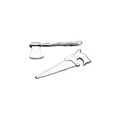 CUISINEADDICT Outils Haches et Scies Argentées x100* Décoration Gâteau