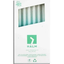 CUISINEADDICT Paille Réutilisable en Verre 23cm droite x6 HALM* Accessoires Bar