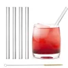 CUISINEADDICT Paille Réutilisable en Verre 15cm droite x4 HALM* Accessoires Bar