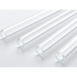 CUISINEADDICT Paille Réutilisable en Verre Joyeux Noël 20cm droite x6 HALM* Accessoires Bar