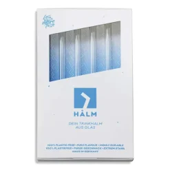 CUISINEADDICT Paille Réutilisable en Verre 20cm droite x4 HALM* Accessoires Bar