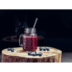 CUISINEADDICT Paille Réutilisable en Verre 20cm droite x6 HALM* Accessoires Bar