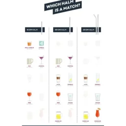 CUISINEADDICT Paille Réutilisable en Verre 20cm droite x6 HALM* Accessoires Bar