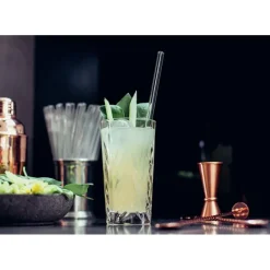 CUISINEADDICT Paille Réutilisable en Verre 23cm droite x4 HALM* Accessoires Bar