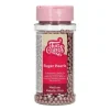 FUNCAKES Perles de sucre Rose Métallique 80g* Décoration Comestible