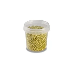 PAVONI Perles en Sucre Or Métallisé Ø 4 mm 120 g* Décoration Comestible
