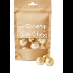 SCRAPCOOKING Perles XXL Dorées Croustillantes 55 g* Décoration Comestible