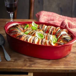 EMILE HENRY Petit Plat à Four Ovale en Céramique 27,5 x 17,5 cm Grand Cru* Plat De Cuisson