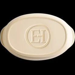 EMILE HENRY Petit Plat à Four Ovale en Céramique 27,5 x 17,5 cm Argile* Plat De Cuisson