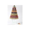 MALLARD FERRIERE Pied Cristal H 24 cm pour Pyramide à Macaron* Présentoirs Pour Gâteaux