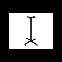 LYROSE Pied de Mange-Debout en Métal Epoxy Noire Koné* Mobilier Terrasse Restaurant|Mobilier Restaurant