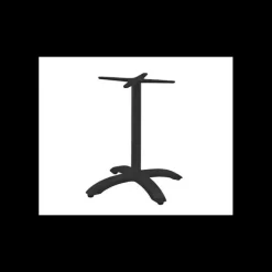 LYROSE Pied de Table Base 4 Branches en Métal Noir Athena* Mobilier Terrasse Restaurant|Mobilier Restaurant