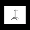 LYROSE Pied de Table Base 4 Branches en Métal Gris Aluminium Athena* Mobilier Terrasse Restaurant|Mobilier Restaurant
