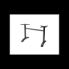 LYROSE Pied de Table Double en Métal Noir Athena* Mobilier Terrasse Restaurant|Mobilier Restaurant