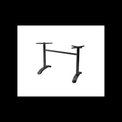 LYROSE Pied de Table Double en Métal Noir Athena* Mobilier Terrasse Restaurant|Mobilier Restaurant