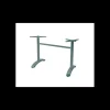 LYROSE Pied de Table Double en Métal Gris Aluminium Athena* Mobilier Terrasse Restaurant|Mobilier Restaurant