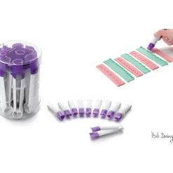 IBILI Pince à Gaufrer Lisse Plastique 10 cm (x10)* Ustensiles Décor Gâteau