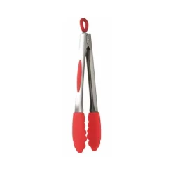 MASTRAD Pince de Cuisine Silicone et Inox 26 cm Rouge* Pince De Cuisine