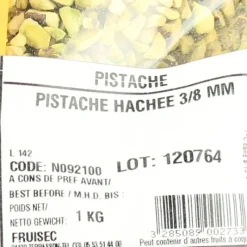 FRUISEC Pistache hachée 3/8 mm 1kg* Fruits Secs