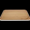 PEBBLY Planche à Découper Bambou avec Rigole 35 x 25 cm Blanc* Planches À Découper